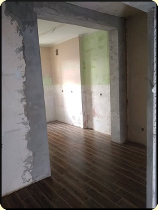 Poszerzenie otworu drzwiowego, wykończenie wnętrza